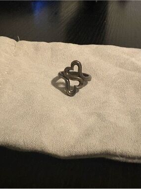 James Avery double heart Ring - Silver